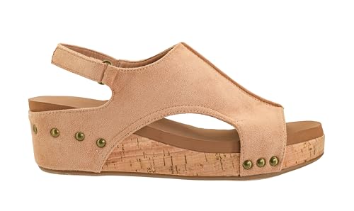 Image of Corkys Footwear Volta Wedge - Chic Elegance Meets All-Year Comfort with a 2-Inch Cork Heel and Marshmallow Insole for Stylish Everyday Wear and All-Day Comfort