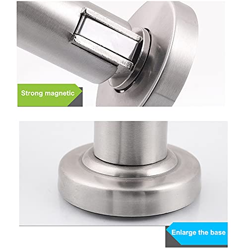 Tope de puerta magnético de metal para instalación en suelo o pared 5