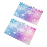 TOYANDONA 2pcs Kalimba Thumb Piano Note Stickers Teaching Decals for Beginners Easy to Read Matched Note Kalimba Keys Practical Accessory for Learning Music