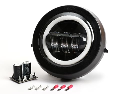 Fanale led 12v Generico Fanale Faro Anteriore Led per Vespa 50 125 PK S XL EVOK 6/12V 7000 Lumen