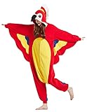 SAMGU Adult Parrot Onesie Pajamas Halloween Christmas Animal Cosplay Costume for Men Women Large