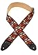 JIM DUNLOP Gitarrengurt Hendrix Woodstock, Nylon, Schwarz und Rot