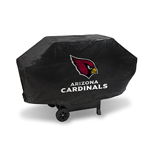 Rico Industries NFL Arizona Cardinals Black Deluxe Grill Cover Deluxe Vinyl Grill Cover - 68" Wide/Heavy Duty/Velcro Staps