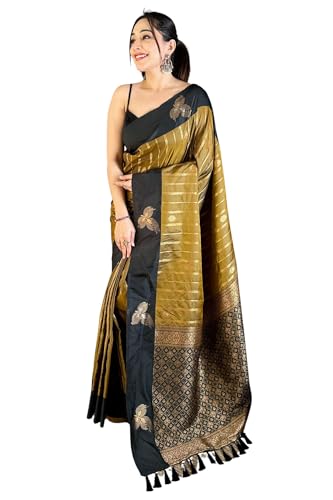 SGF11 Women's Kanjivaram Pure Soft Silk Saree With Unstitched Blouse Piece product image 6