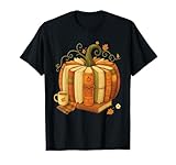 Retro Fall Books Pumpkin Autumn and coffee
