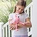 The Petting Zoo Flamingo Stuffed Animal Plushie, Gifts for Kids, Scoopz Wildlife Animals, Pink Flamingo Plush Toy, 8 inches
