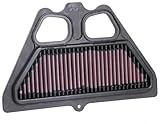 K&N Filtre à air de remplacement compatible avec Kawasaki Z900 / ZR900 2017  (KA 9017)