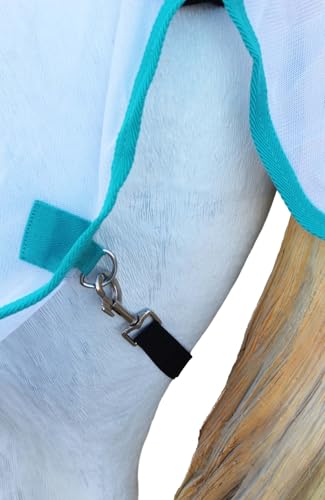 Image of Challenger Horse Mesh Summer Fly Sheet Spring Airflow Neck White 73140