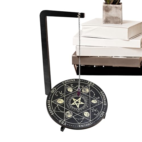 Soporte para cristales con estante de madera para meditación casa