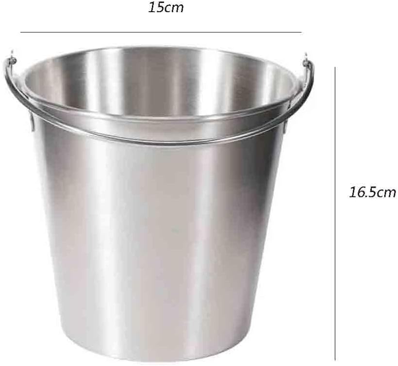 Wine Cooler 304 Stainless Steel Ice Bucket Snack Carry Bar Restaurant Pellet for Party Wedding Drinks Bucket(Gold)