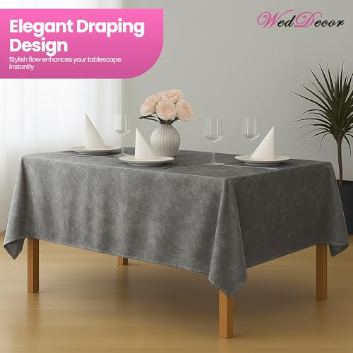 Nappe rectangulaire velours écrasé argenté grand format fête