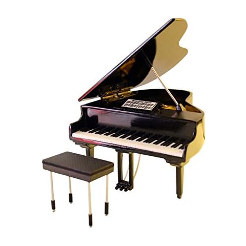 Shoponica Hand made Wooden Miniature Black Piano Replica Cover