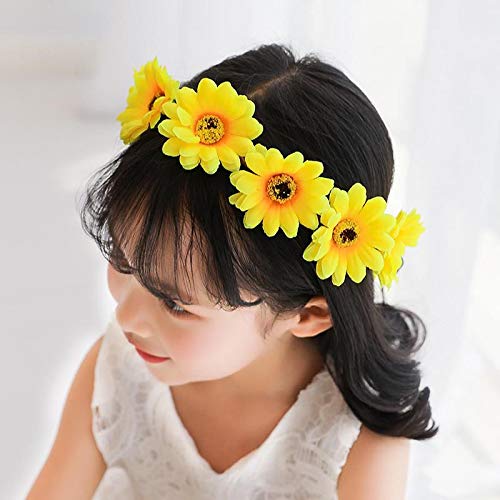 Set De Disfraz De Girasol Para Mujer: Diadema Ajustable, 6 Pinzas De Flor Y Pegatinas, Ideal Para Carnaval, Bodas Y Fiestas Temáticas