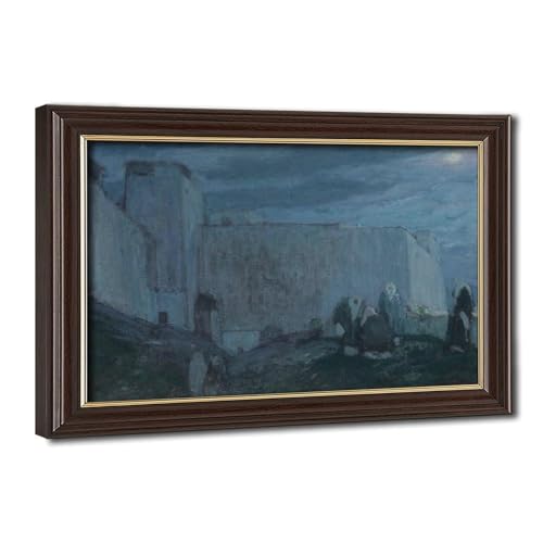 Décoration Murale Henry Ossawa Tanner Moonrise Toile avec Cadre Facile à Poser