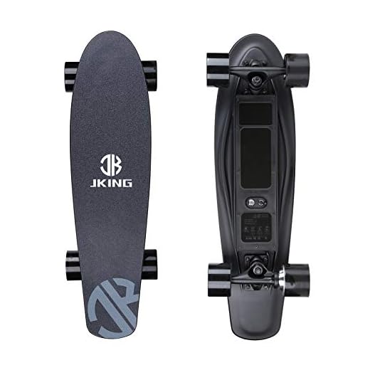 Electric Skateboard Electric Longboard with Remote Control Electric Skateboard,350W Hub-Motor,12.4 MPH Top Speed,5.2 Miles Range,3 Speeds Adjustment,12 Months Warranty