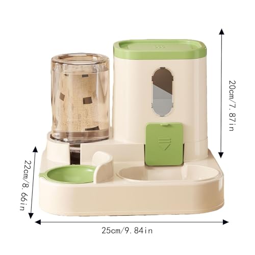 Auto Feeder Futterspender | Wasserspender für Haustiere | Katzenfutter und Wasserspender Set | Automatischer Futterspender und Tränke | Katze Auto Food Dispenser Bowl | Futterspender für