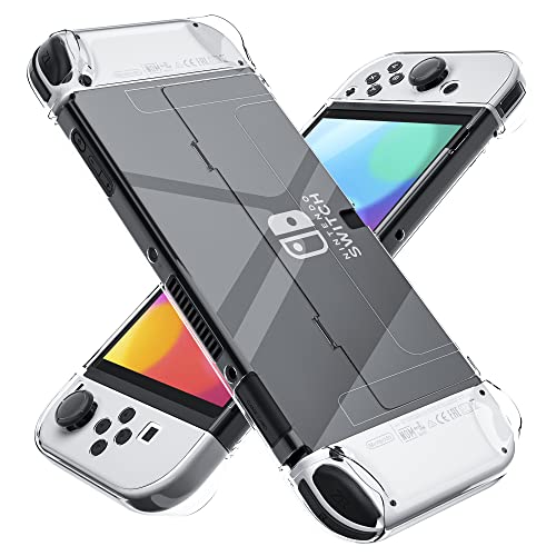 [Improved Version] Dockable Clear Case for Nintendo Switch OLED 2021, FANPL Protective Case Cover for Switch OLED and Joy Con Controller - Strong and Durable, Not Easy to Fall Off (Clear) by FANPL - Used condition - US$16.10