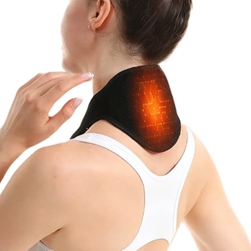 Envoltura térmica para el cuello, control de temperatura de 3 niveles, faja térmica eléctrica para el cuello, para mujeres, niños, niñas, adolescentes, abuela, abuelo, esposa, marido