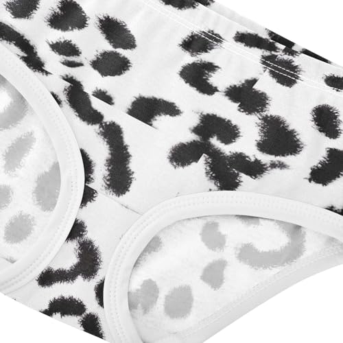 Joisal Toddlers Underwear Floral 2t Cotton Panties Little Girl Pattern Underpants Briefs Black White Leopard Skin4