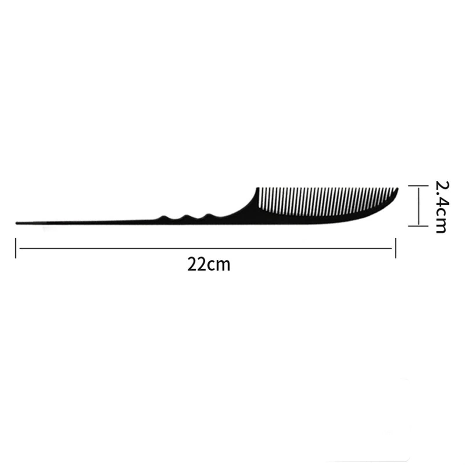 DieffematicSZ Grzebień Comb Tip Tail Comb Steel Needle Double Head Comb Hairdressing Hair Cutting Plastic Comb Hairdressing Comb