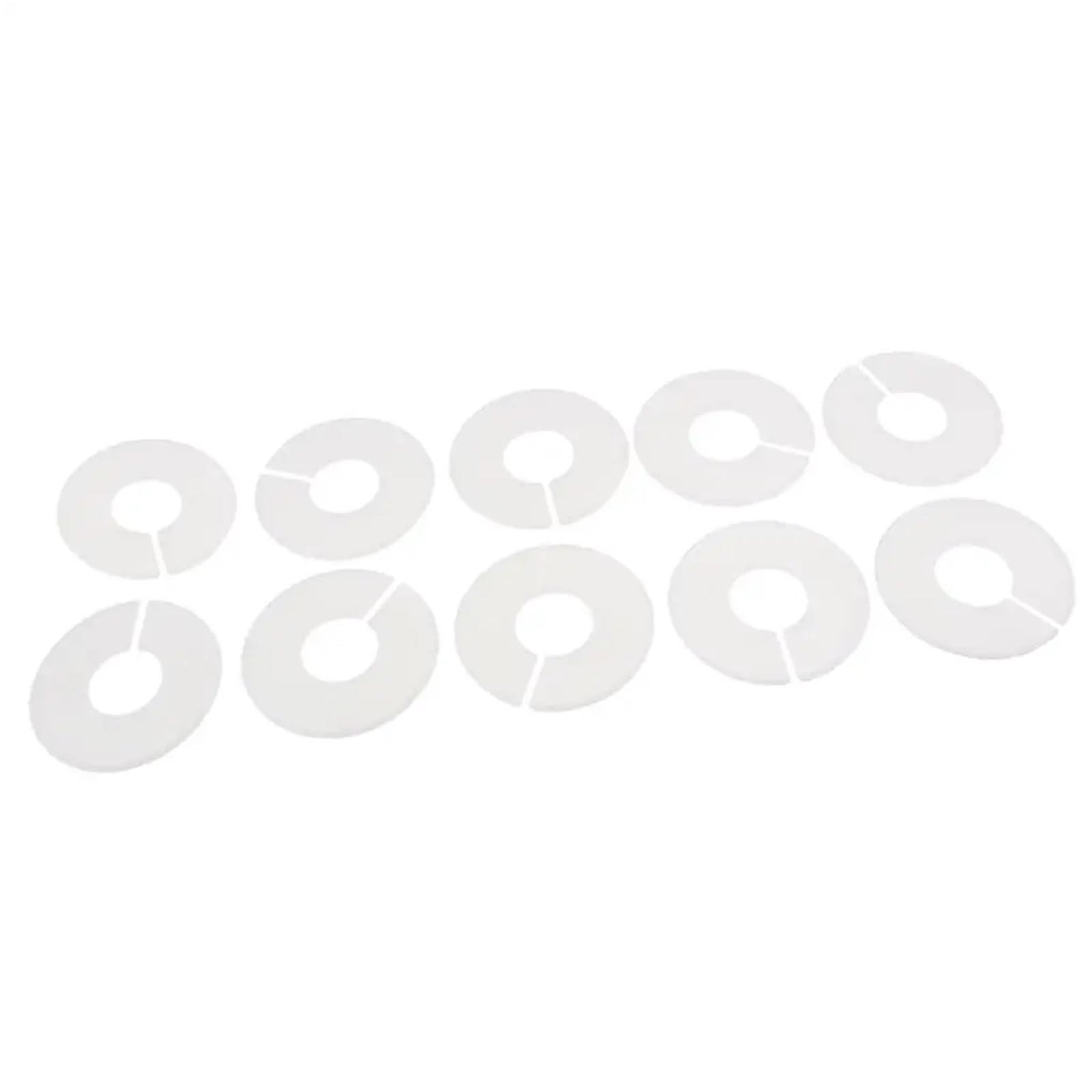 Yangshe White 50Pcs Clothing Rack Size Dividers For Retail Store, Plastic Shelf Organizer Tags