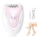 Epilator for Women, Cordless Rechargeable Hair Removal Device, LED Light & Dual Speed, Electric Trimmer Tweezer for Face Legs Arms Underarm Armpit Bikini Line