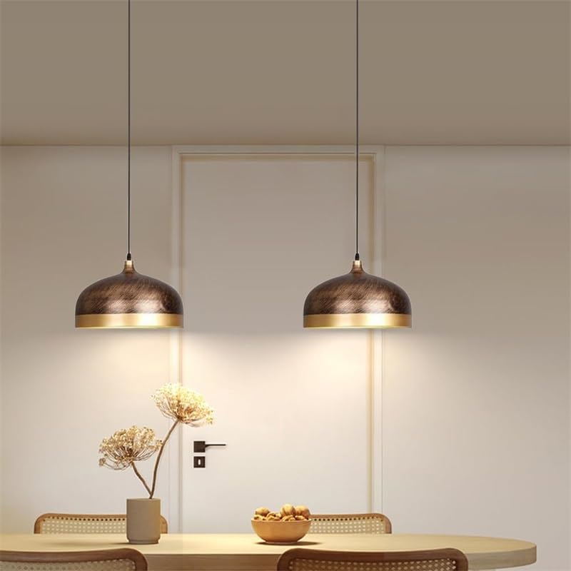 Suspension en métal style industriel rétro lustre cage noir E27 chambre hôtel - 3
