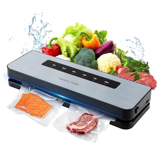 Yinuoday Máquina seladora a vácuo, seladora a vácuo, 65KPa, potência de sucção, sistema compacto de preservação de alimentos a vácuo, com 10 sacos para armazenamento de alimentos