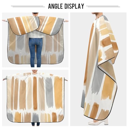 Capa de corte de cabello Qilmy Morandi Stripe 140x165 cm miniatura 4