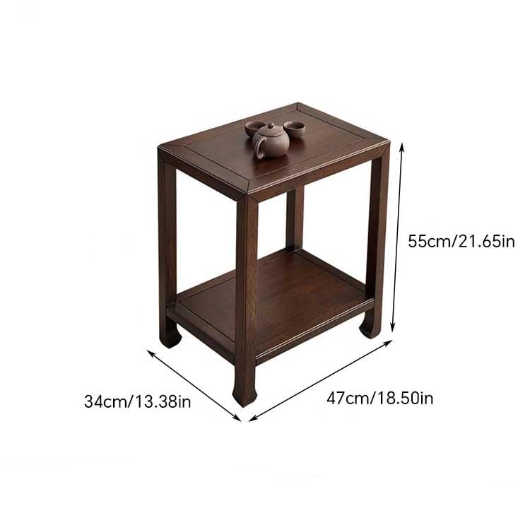 eexbz Sofa Wooden Sofa Side Table Modern Chinese Style Living Room Sofa Side Cabinet Small Coffee Table Sofas for Living Room(A)