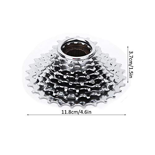 Volante traseiro de bicicleta com resistência ao desgaste brilhante, montanha de(8 speed-chrome plat