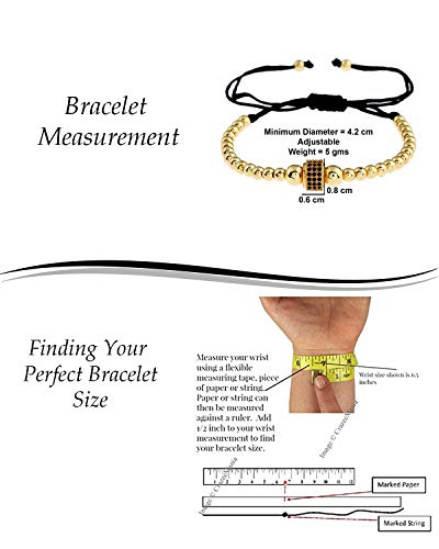 Image of Young & Forever Stainless Steel Anti Tarnish Wristband for Men Stylish Casual Wedding Party Office Wear Religious Cross Symbol Bracelet for Boys Fancy Fashion Jewelry (Gold 4mm Macrame)