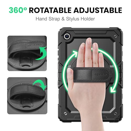 Image of SEYMAC Case for Samsung Galaxy Tab A11+ /A9+ Plus 11 inch, Black