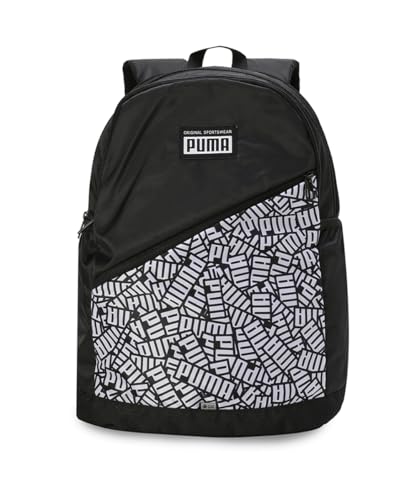 Image of Puma Unisex-Adult Chintz 4 Compartment Backpack, Black-AOP (9151101)