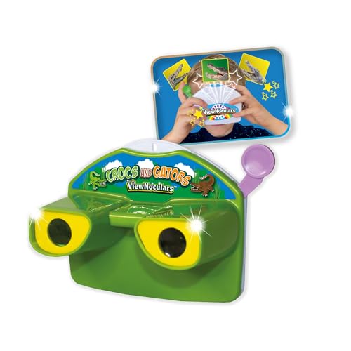 ViewNoculars 3D Reel Viewer - Krokodil und Alligator: Kinder-Fernglas mit 8...