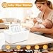 Wipe Warmer, Baby Wipes Dispenser, Large Capacity Baby Wipe Warmer, Wet Wipes Dispenser for Diapers, Wet Wipe Warmer with Night Light for Home, Car & Travel, 3 Temperature Settings