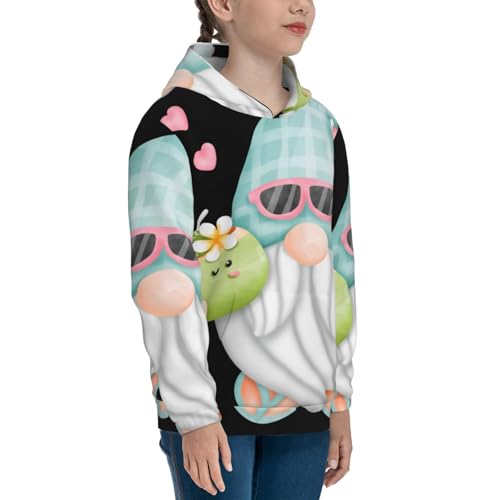 Summer Gnome Kids Pullover Hoodies Boys Sweatshirts Girls Athletic Clothes with Pocket3