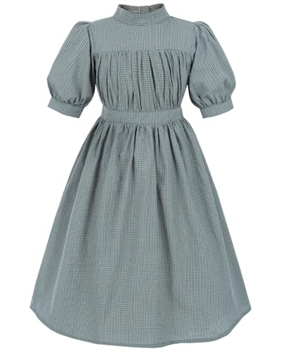 Vestido Colonial con Mangas Cortas para Niñas miniatura 2