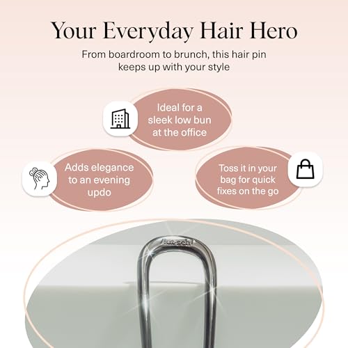 image for Kitsch Metal French Hair Pin for Women - Elegant Hair Accessories, Ide