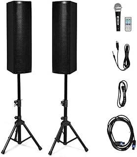 Costzon Active 3-Way 6.5'' 200W All-in-one PA Speaker DJ Loud Speaker with Bluetooth
