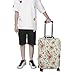 Meaudiwes Fashion Luggage Cover Washable Suitcase Protector Travel Suitcase Covers Fits 26-28 Inch Luggage Flowers Floral Baggage Covers (L)