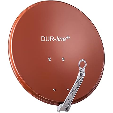 DUR-line Select 60cm x 65cm Alu Satelliten-Schüssel Rot Aluminium Sat-Spiegel Cover