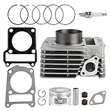 FLYPIG 57mm Big Bore Cylinder Rings Top End Kit For Yamaha TTR125 TTR125E TTR125L TTR125LE 2002-2005
