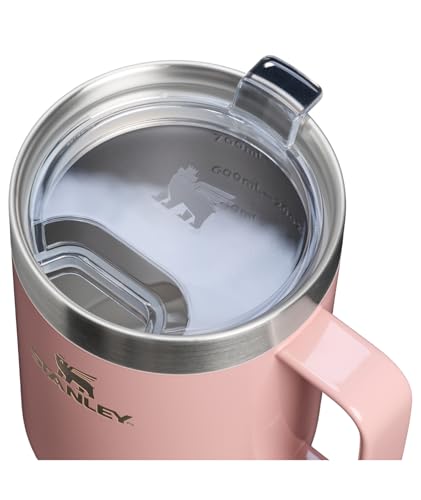 Image of STANLEY The Everyday Suburban Mug | 24 oz | Drink Through Lid | Cup for Coffee, Tea and Drinks | Insulated Stainless Steel Coffee Mug | BPA-Free | Peach Rose Gloss
