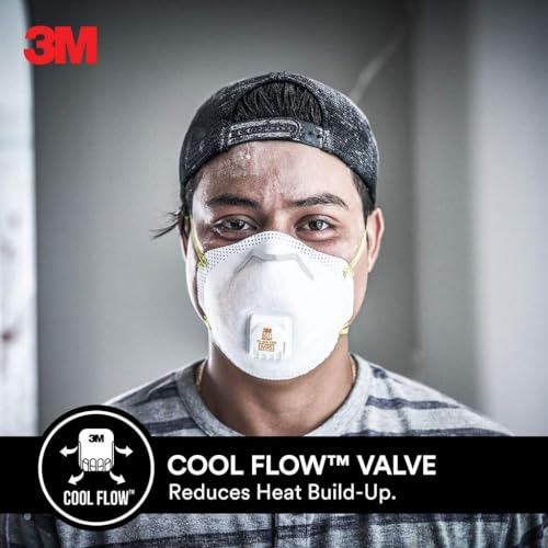 3M 8511H5-DC-PS N95 Respirator 8511, 5 Pack, Niosh-Approved N95, Features 3M Cool Flow Exhalation Valve thumb #2