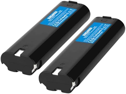 BURGARDEN 2X 7.2V 4000mAh NI-MH Akku für Makita 7000 7002 | 7033 191679-9 632002-4 632003-2 192532-2 192695-4 3700D 6912DW 9035D