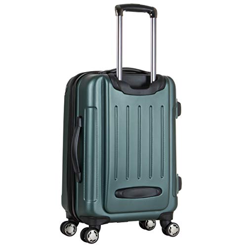Image of Kenneth Cole Reaction Renegade 20 inch Carry-On Lightweight Hardside Expandable 8-Wheel Spinner Cabin Size Suitcase, Eden Green