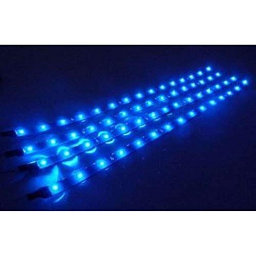 Tira LED azul impermeable 4 x 12" para auto y camión miniatura 2