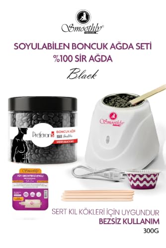 Erkeklere özel 300g boncuk ağda ve sir ağda makinesi seti