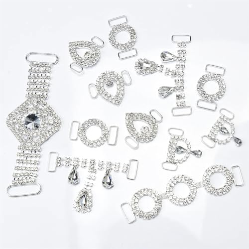 Garniture appliquee a coudre en cristal pour robe de bal